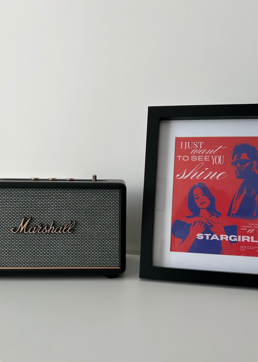 The Weeknd and Lana Del Rey Stargirl Vintage Lyric Poster