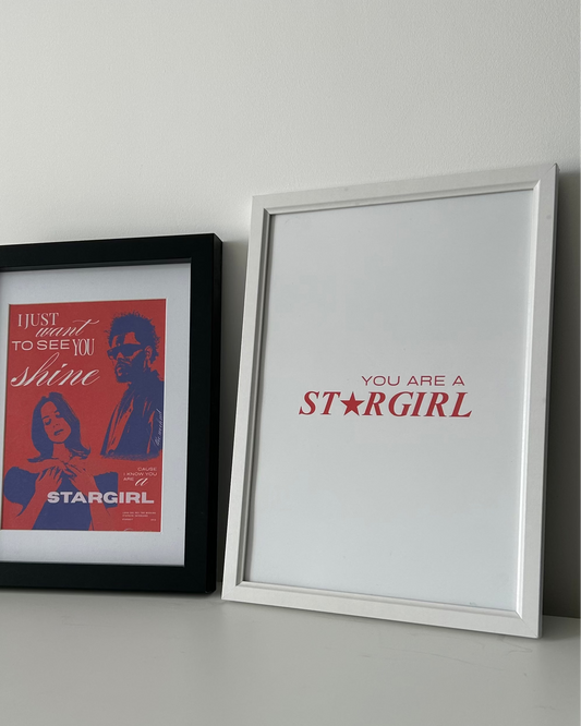 Stargirl Slogan Print Poster