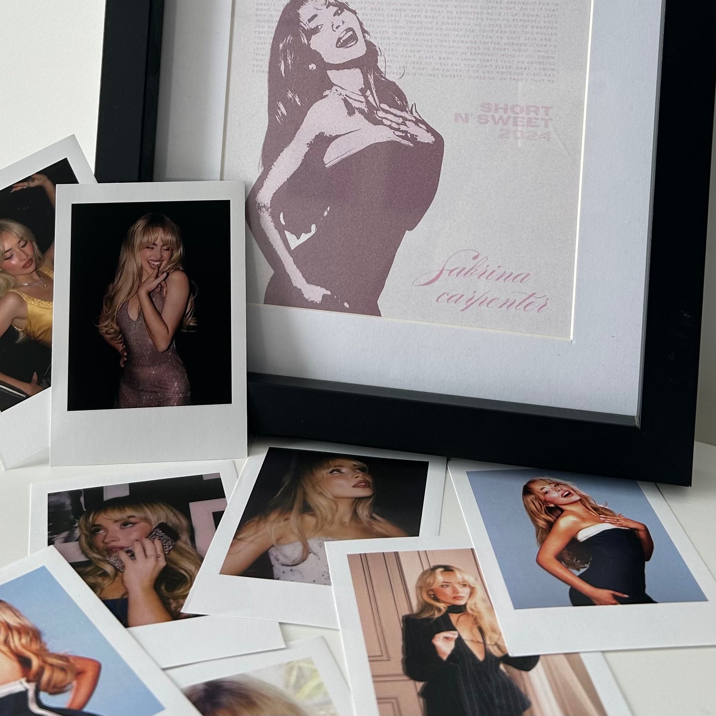 Sabrina Carpenter Polaroid-Style Prints
