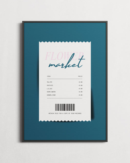 Flower Market Receipt Print