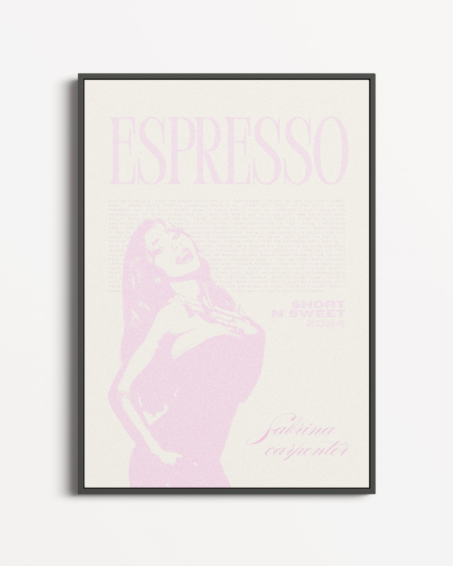 Sabrina Carpenter Espresso Vintage Poster