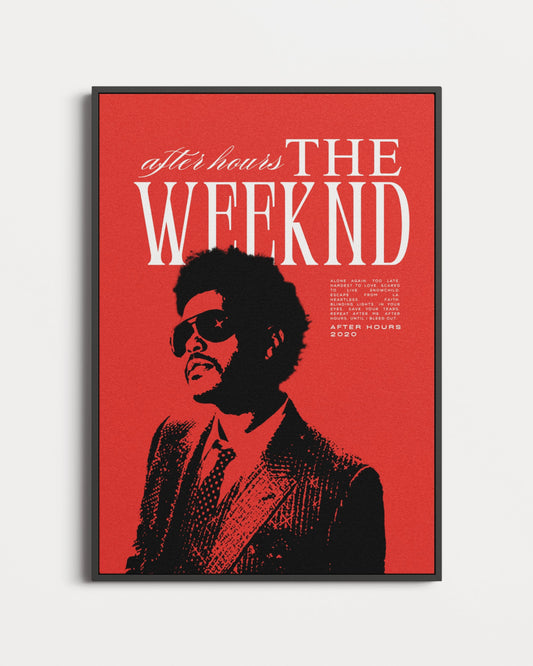 The Weeknd After Hours Vintage Poster