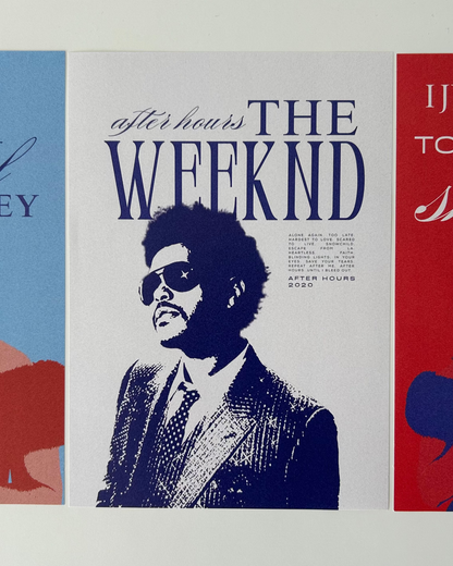 The Weeknd After Hours Vintage Poster