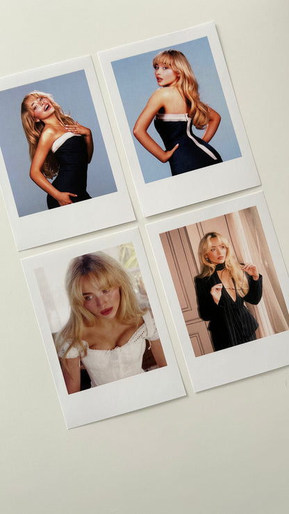 Sabrina Carpenter Polaroid-Style Prints