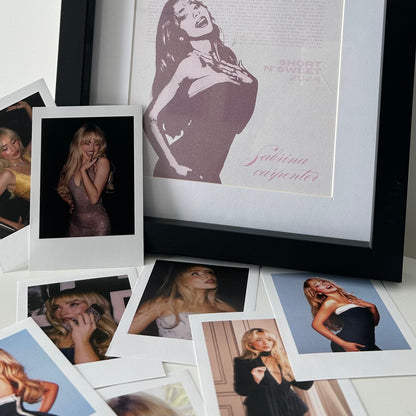 Sabrina Carpenter Polaroid-Style Prints