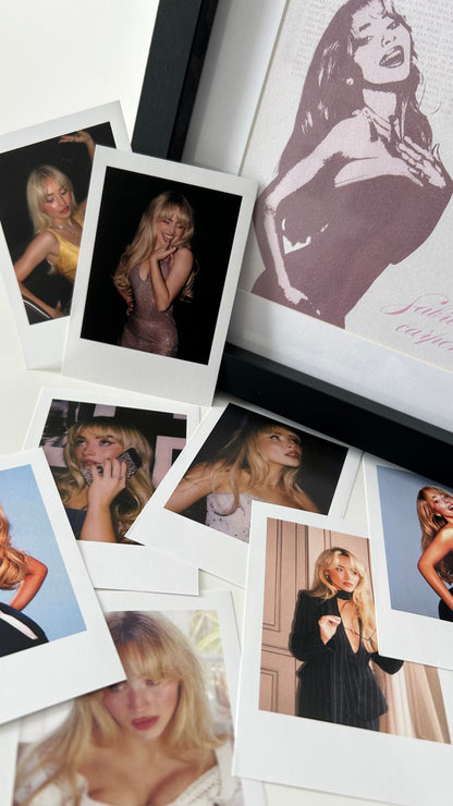 Sabrina Carpenter Polaroid-Style Prints
