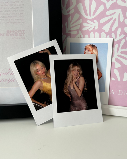Sabrina Carpenter Polaroid-Style Prints