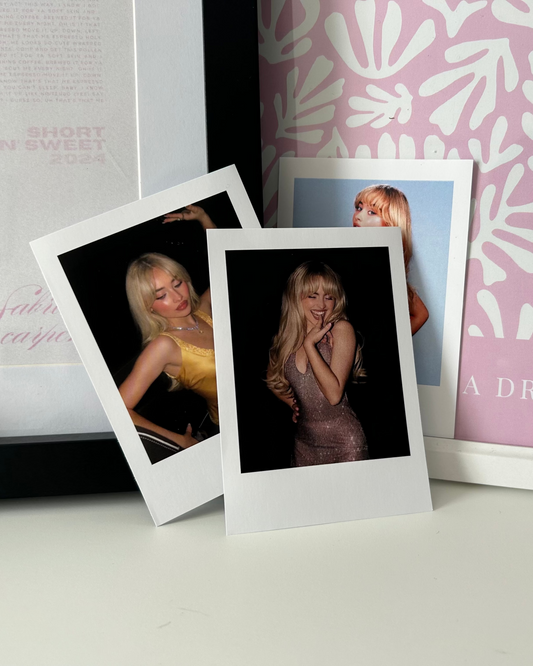 Sabrina Carpenter Polaroid-Style Prints