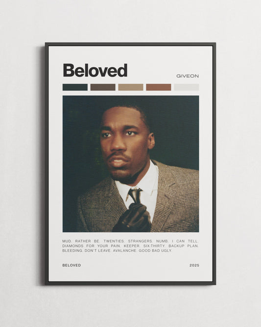 Beloved Giveon Minimal Poster