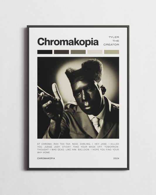 Tyler The Creator Chromakopia Minimal Poster