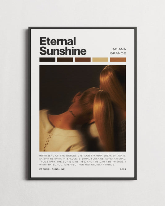 Ariana Grande Eternal Sunshine Minimal Poster