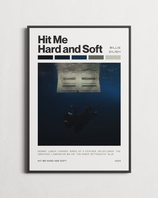 Billie Eilish Hit Me Hard and Soft Minimal Poster