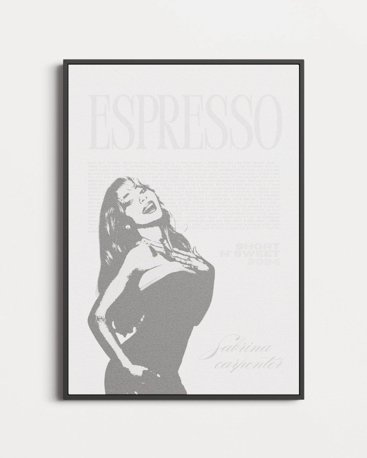 Sabrina Carpenter Espresso Vintage Poster