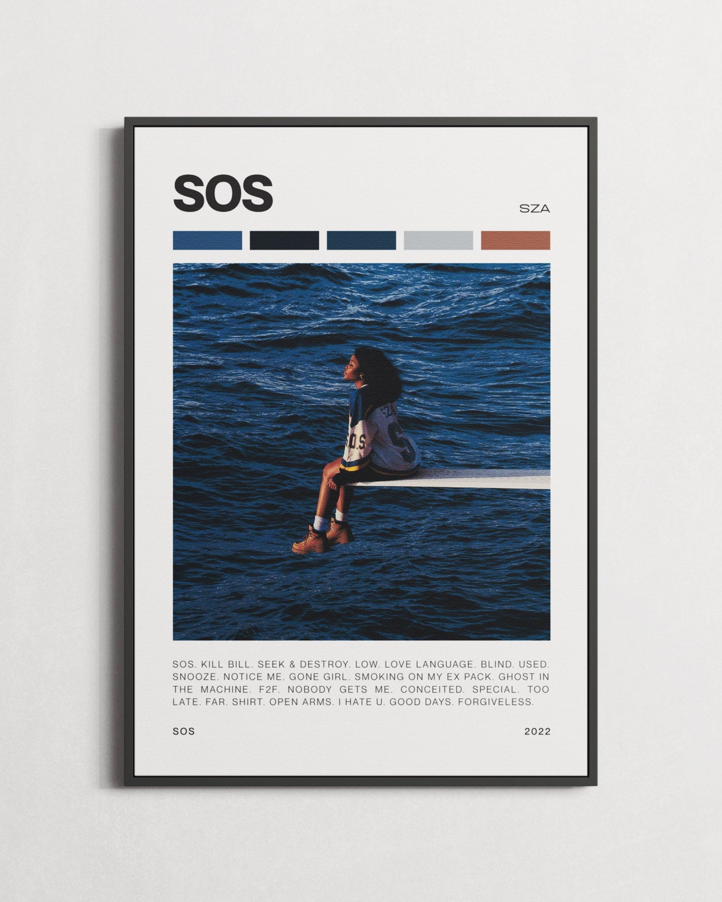 SZA SOS Minimal Poster