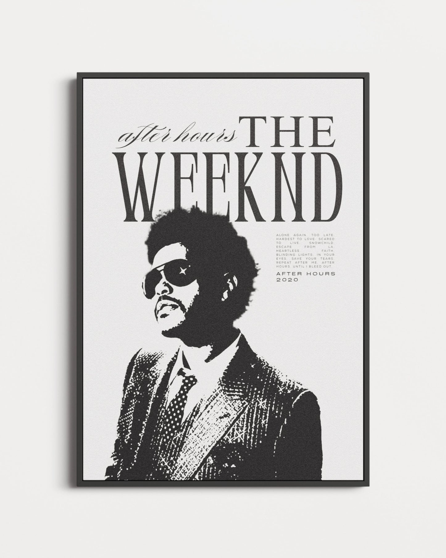 The Weeknd After Hours Vintage Poster