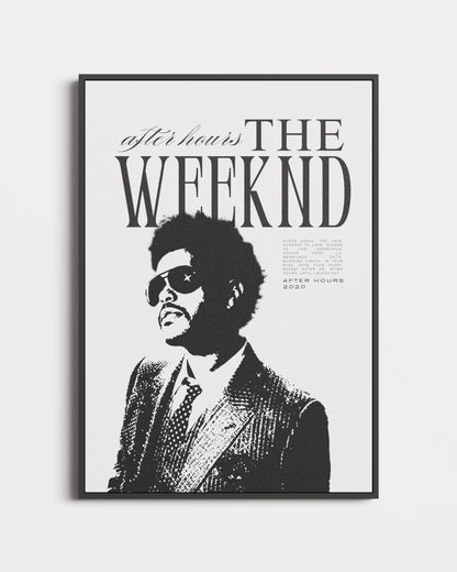 The Weeknd After Hours Vintage Poster