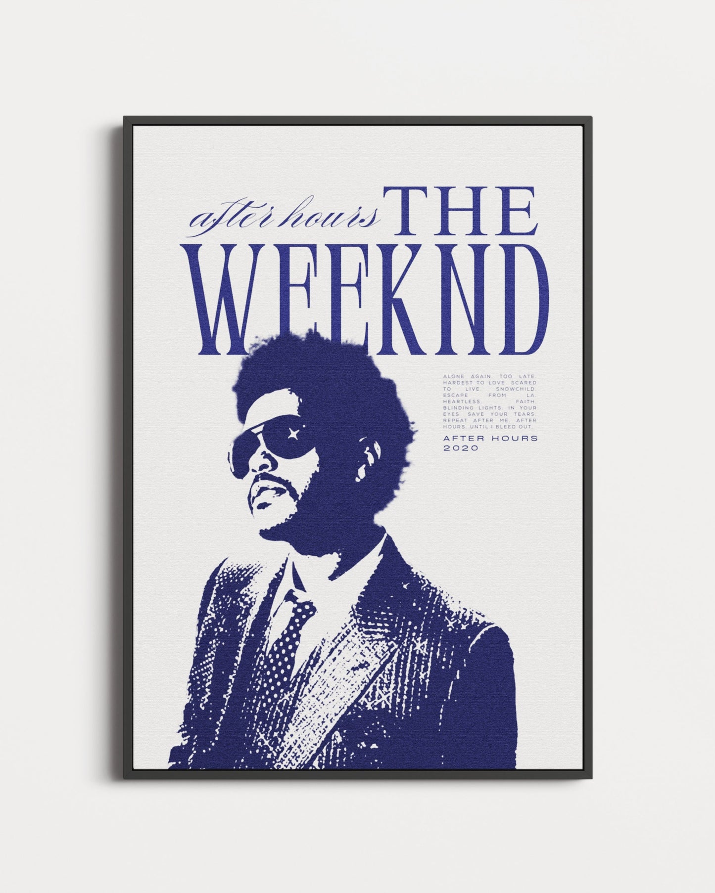 The Weeknd After Hours Vintage Poster