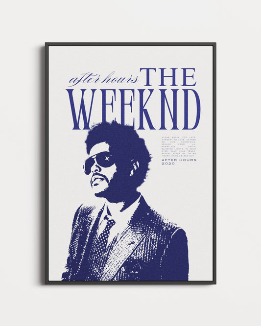 The Weeknd After Hours Vintage Poster